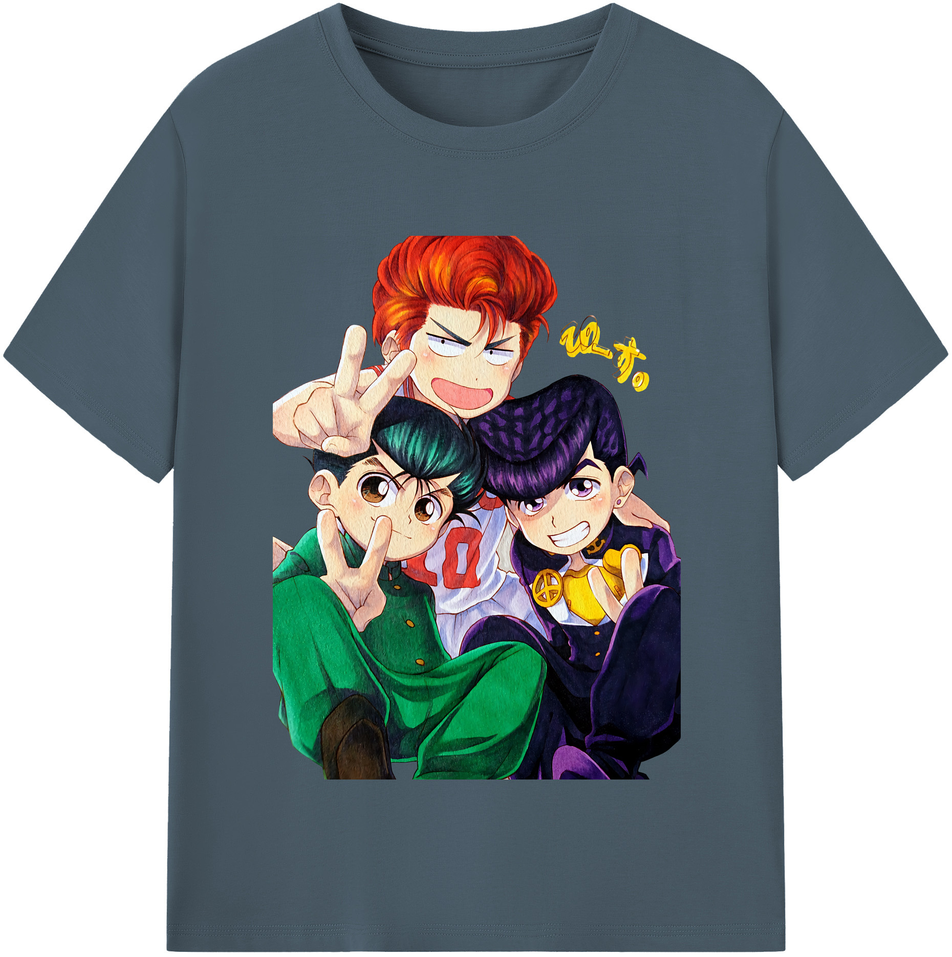 SLAM DUNK／スラムダンク 綿100％半袖Tシャツ（フロントプリント）